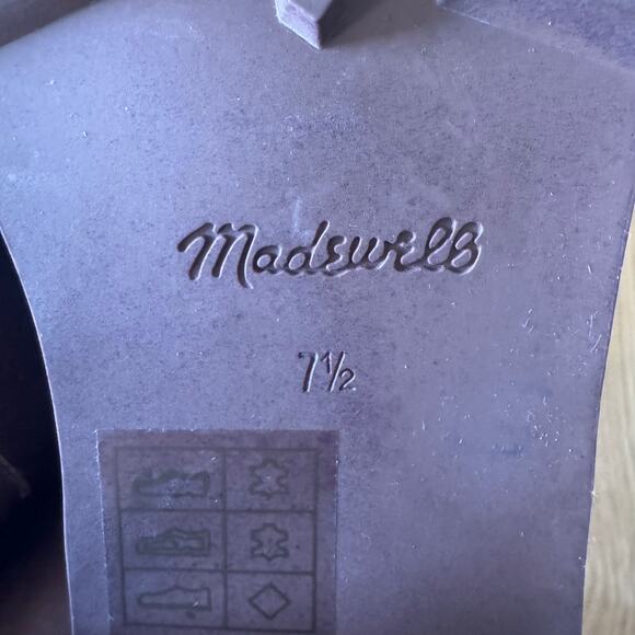 Madewell The Mindy Lugsole Leather Mule in "Dried Maple" Size 7.5 - Picture 9 of 9